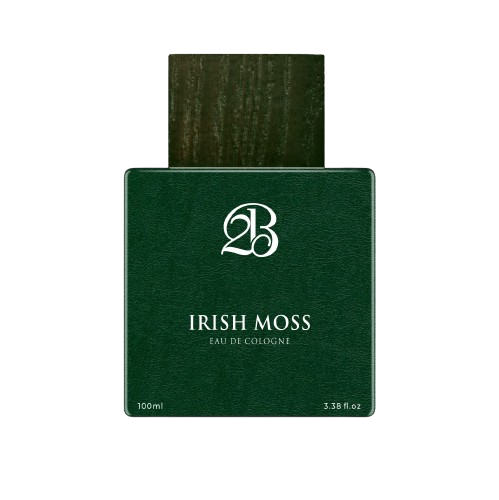 A bottle of irish moss cologne